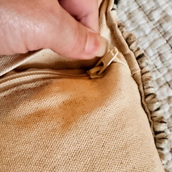 Two Indoor Outdoor Pillows from Wayfair with Cases and Down Pillow inserts - Picture 6 of 10